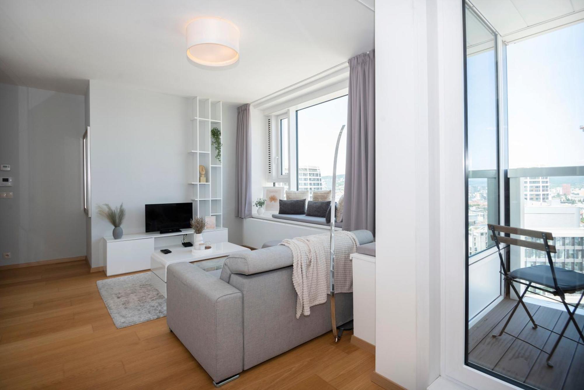 Luxury 1Bdrm On The 28Th Floor Apartment Bratislava Exterior foto